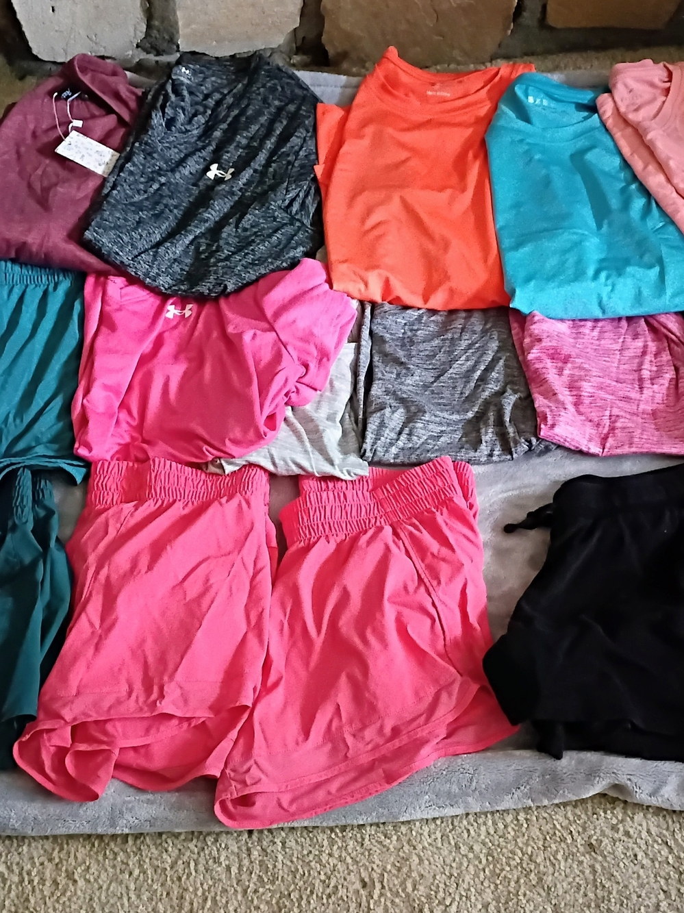 Old Navy Pink Athletic Shorts with Elastic Waistband